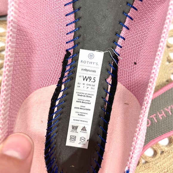 Rothy's The Round Pink Begonia Flat Size 9.5 - Picture 12 of 12